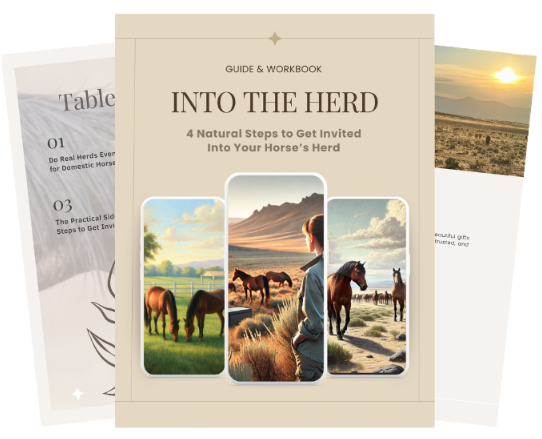 Guide without background-fotor-2025071123321 Free Guide: 5 tips from wild horses on how to earn your horse's trust.